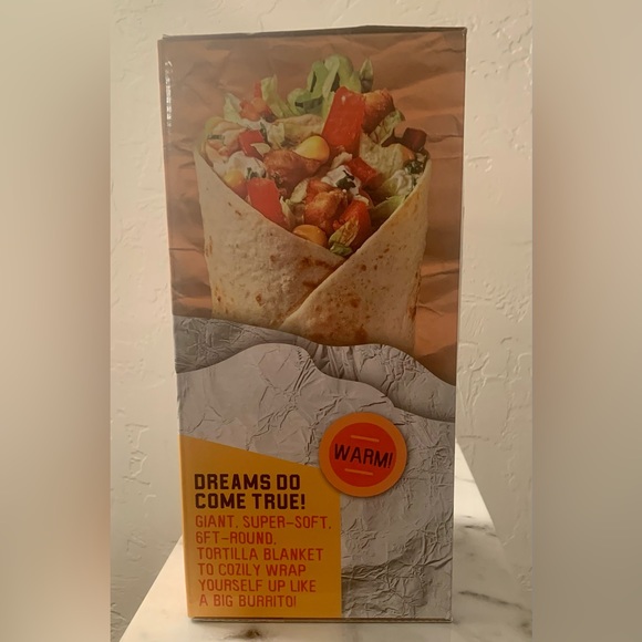 NEW! Burrito Wrap Blanket Grande Edition Six Feet Round - Picture 4 of 7